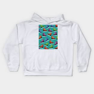 Ice Skating Pattern Kids Hoodie